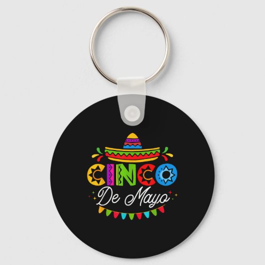 Cinco de Mayo Mexican Fiesta Squad 5 De Mayo Mexic Sleutelhanger (Voorkant)