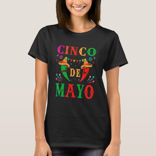 Cinco De Mayo Mexican Fiesta T-shirt (Voorkant)