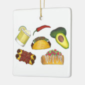 Cinco de Mayo Mexican Fiesta Taco Piñata Sombrero Keramisch Ornament (Links)