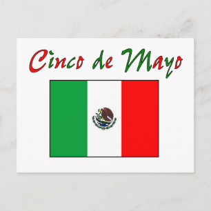 Cinco de Mayo Mexican Flag Shirt & Gifts Briefkaart