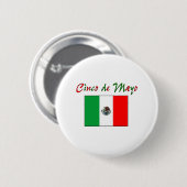 Cinco de Mayo Mexican Flag Shirt & Gifts Ronde Button 5,7 Cm (Voorkant /achterkant)
