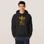 Cinco De Mayo Mexican Guitar Cactus for Men Women  Hoodie (Voorkant volledig)