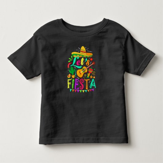 Cinco De Mayo Mexican Guitar Cactus T-Shirt (Voorkant)