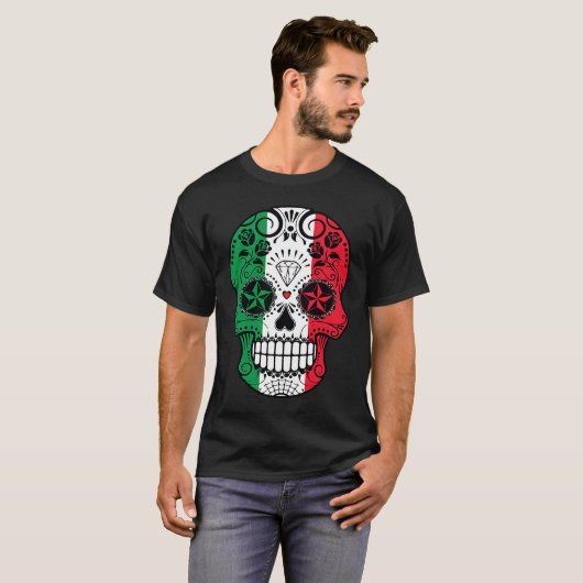 Cinco De Mayo Mexican Skull T-shirt (Voorkant volledig)