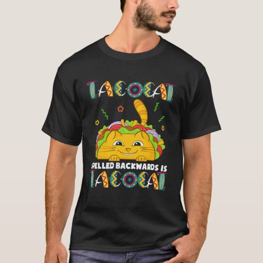 Cinco De Mayo Mexican Tacocat Cat  For Kids T-shirt (Voorkant)
