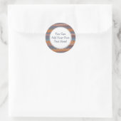 Cinco de Mayo Mexican ZigZag Southwestern Colors Ronde Sticker (Tas)