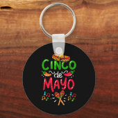 Cinco De Mayo Mexico Sleutelhanger (Voorkant)
