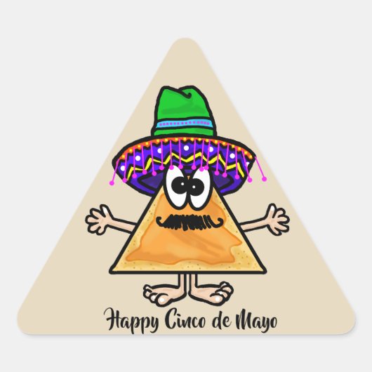 Cinco de Mayo Nacho Chip Stickers (Voorkant)