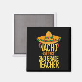 Cinco De Mayo Nacho Gemiddelde 2e Graad Leraar Mex Magneet (Voorkant / Achterkant)