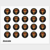 Cinco de Mayo Nacho Gemiddelde DJ Ronde Sticker (Vel)