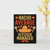 Cinco de Mayo Nacho Gemiddelde Keuken Manager Prem Kaart (Gele Bloem)