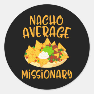 Cinco De Mayo Nacho Gemiddelde Missionaris Mexicaa Ronde Sticker