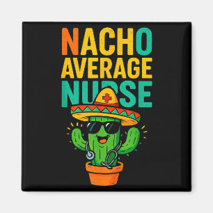 Cinco De Mayo Nacho Gemiddelde Verpleegster Cactus Magneet