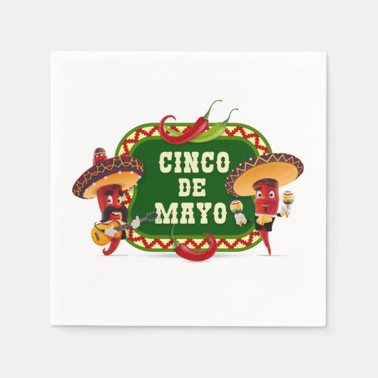 Cinco De Mayo Napkins Servet (Voorkant)