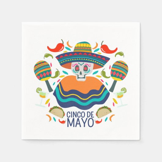 Cinco De Mayo Napkins Servet (Voorkant)