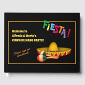Cinco de Mayo of Mexican Fiesta Gastenboek (Voorkant)