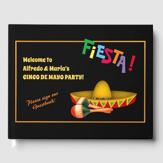 Cinco de Mayo of Mexican Fiesta Gastenboek (Voorkant)