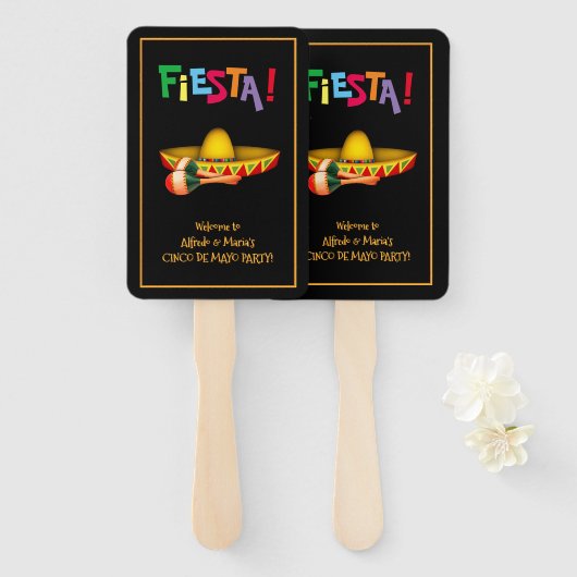 Cinco de Mayo of Mexican Fiesta Handwaaier (Voorkant en achterkant)