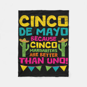 Cinco de Mayo, omdat Cinco Margaritas beter zijn Fleece Deken