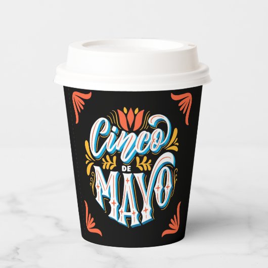 Cinco De Mayo Paper Cups Papieren Bekers (Voorkant)