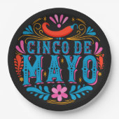 Cinco De Mayo Papieren Bordje (Voorkant)