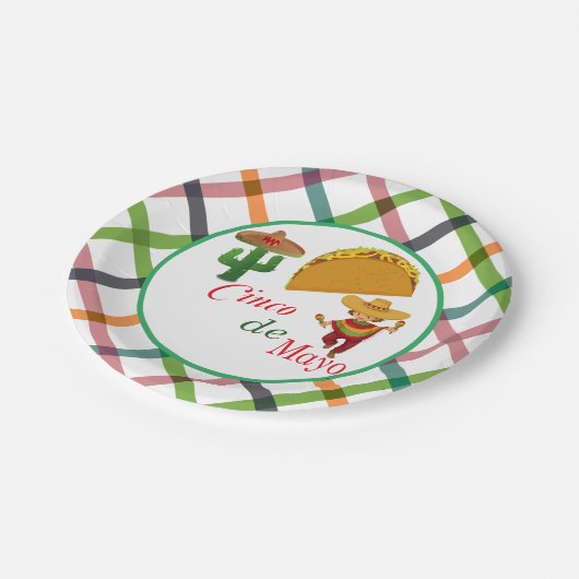 Cinco de Mayo Papieren Bordje (Gekanteld)