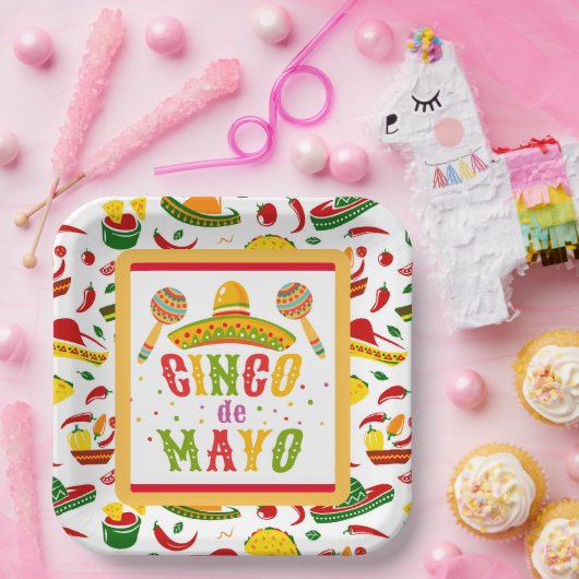 Cinco de Mayo Papieren Bordje (Feest)