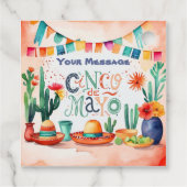 Cinco De Mayo Party Bedankjes Labels (Achterkant)