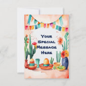 Cinco De Mayo Party Bedankkaart (Achterkant)