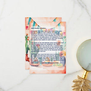 Cinco De Mayo Party Bedankkaart