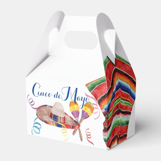 Cinco de Mayo Party Favor Box Bedankdoosjes (Achterkant)