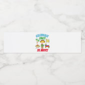 Cinco de Mayo Party Fiesta Regenboog Ezel Piñata Waterfles Etiket (Enkel label)