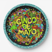 Cinco de Mayo Party Goods Borden Papieren Bordje (Voorkant)