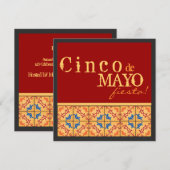 Cinco de Mayo Party! Happy Fiesta-uitnodiging Kaart (Voorkant / Achterkant)