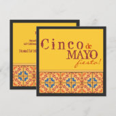 Cinco de Mayo Party! Happy Fiesta-uitnodiging Kaart (Voorkant / Achterkant)