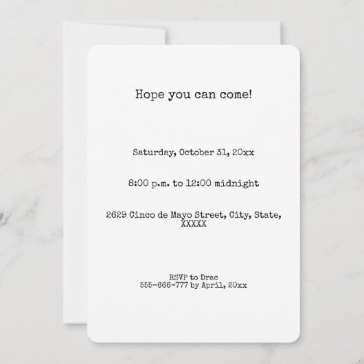 Cinco De Mayo Party Invitation Mexican Pet Wereldb Kaart (Achterkant)