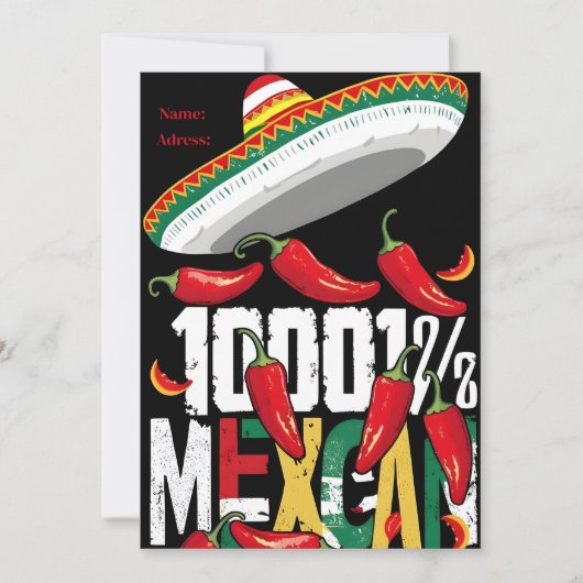 Cinco de Mayo Party Kaart (Voorkant)
