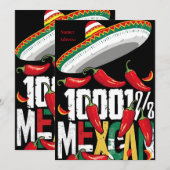 Cinco de Mayo Party Kaart (Voorkant / Achterkant)