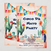 Cinco De Mayo Party Kaart (Voorkant / Achterkant)