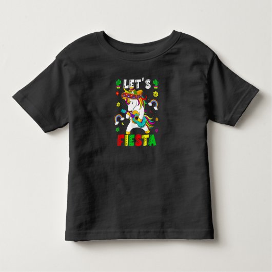 Cinco De Mayo Party Lets Fiesta Dancing Mexican Kinder Shirts (Voorkant)