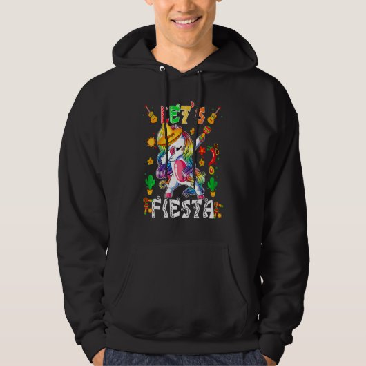Cinco De Mayo Party Lets Fiesta Dancing Mexican Un Hoodie (Voorkant)