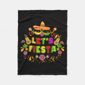 Cinco De Mayo Party Lets Fiesta Mexican Fleece Deken (Voorkant)
