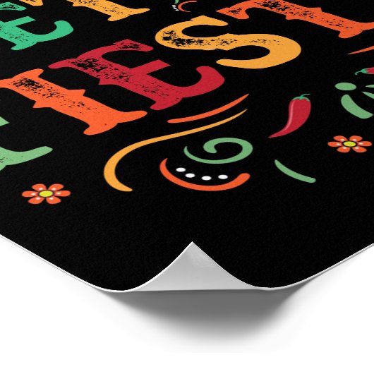 Cinco De Mayo Party Lets Fiesta Mexican Poster (Hoek)