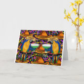 Cinco de Mayo Party Parrot Kaart (Gele Bloem)