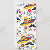 Cinco de Mayo Party Pepper Sombrero Kaart (Achterkant)