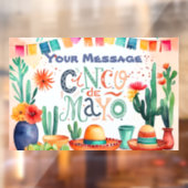 Cinco De Mayo Party Raamsticker (Vel 2)
