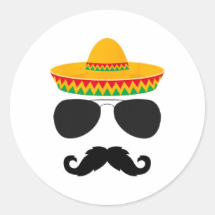 Cinco de Mayo Party Shirten Funny Cinco de Mayo Mu Ronde Sticker