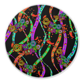 Cinco de Mayo-patroon Keramische Knop