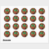 Cinco de Mayo Pepers Ronde Sticker (Vel)