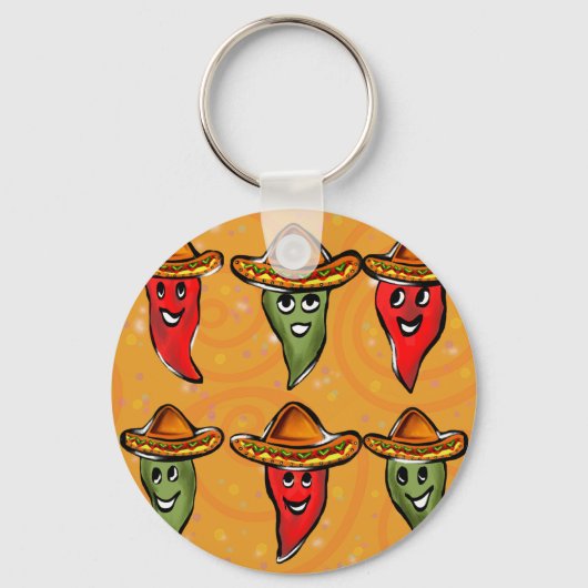 Cinco de Mayo Pepers Sleutelhanger (Voorkant)